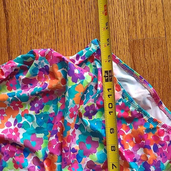 Anita Size 8 Colorful Floral Pattern Strapless Maternity Swimsuit - Picture 7 of 14